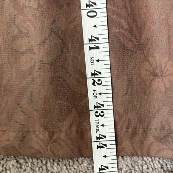 Vintage London Fog Waterproof Floral Trench Coat Sz 12P Beige Wool Lined - Picture 9 of 12